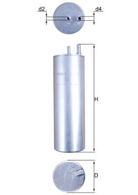 KNECHT KL229/5 Yakıt Filtresi | Eşdeğer: MANN WK 8058 | VW