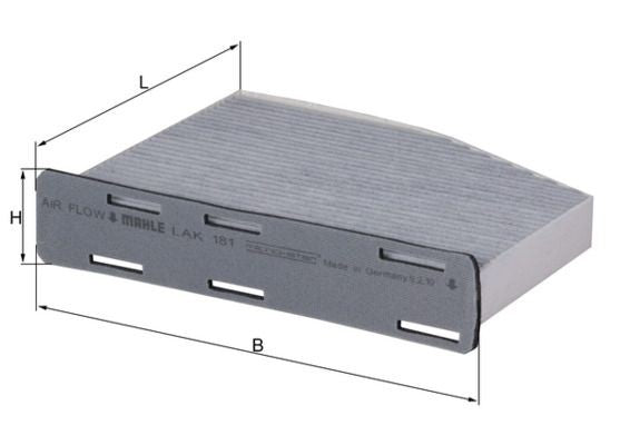 KNECHT LAK 181 Polen Filtresi | Eşdeğer: MANN CUK 2939 | VW / SEAT