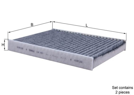 KNECHT LAK 467/S Polen Filtresi | Eşdeğer: MANN CUK 2533-2 | BMW