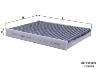 KNECHT LAK 467/S Polen Filtresi | Eşdeğer: MANN CUK 2533-2 | BMW