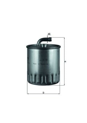 KNECHT KL 179 Yakıt Filtresi | Eşdeğer: MANN WK 822/1 | MERCEDES-BENZ