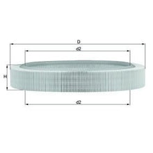 KNECHT LX 58 Hava Filtresi | Eşdeğer: MANN C 37 107 | MERCEDES-BENZ
