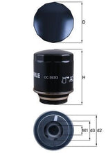 KNECHT OC 593/3 Yağ Filtresi | Eşdeğer: MANN W 712/94 | VW / SKODA