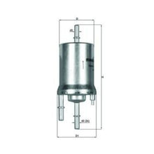 KNECHT KL 156/1 Yakıt Filtresi | Eşdeğer: MANN WK 69/1 | SEAT / AUDI