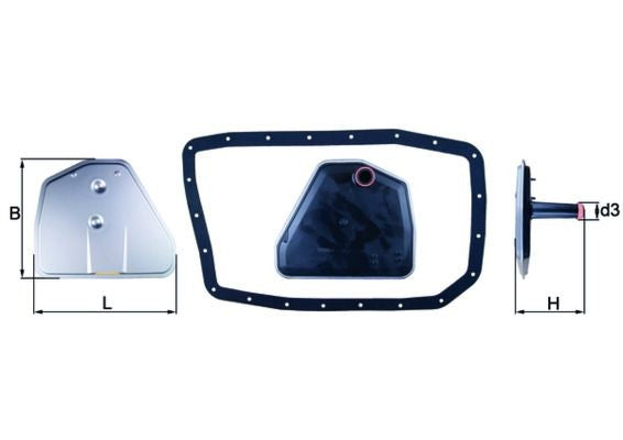 KNECHT HX 162D Hidrolik Şanzıman Filtresi