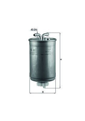 KNECHT KL 41 Yakıt Filtresi | Eşdeğer: MANN WK 842/3 | VW / FORD