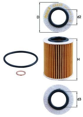 KNECHT OX 825D Yağ Filtresi | Eşdeğer: MANN HU 7003 x | BMW