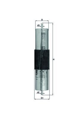 KNECHT KL 66 Yakıt Filtresi | Eşdeğer: MANN WK 516/1 | BMW